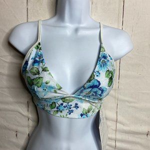 Linea Aqua Womens Bikini Top Floral Small NWT